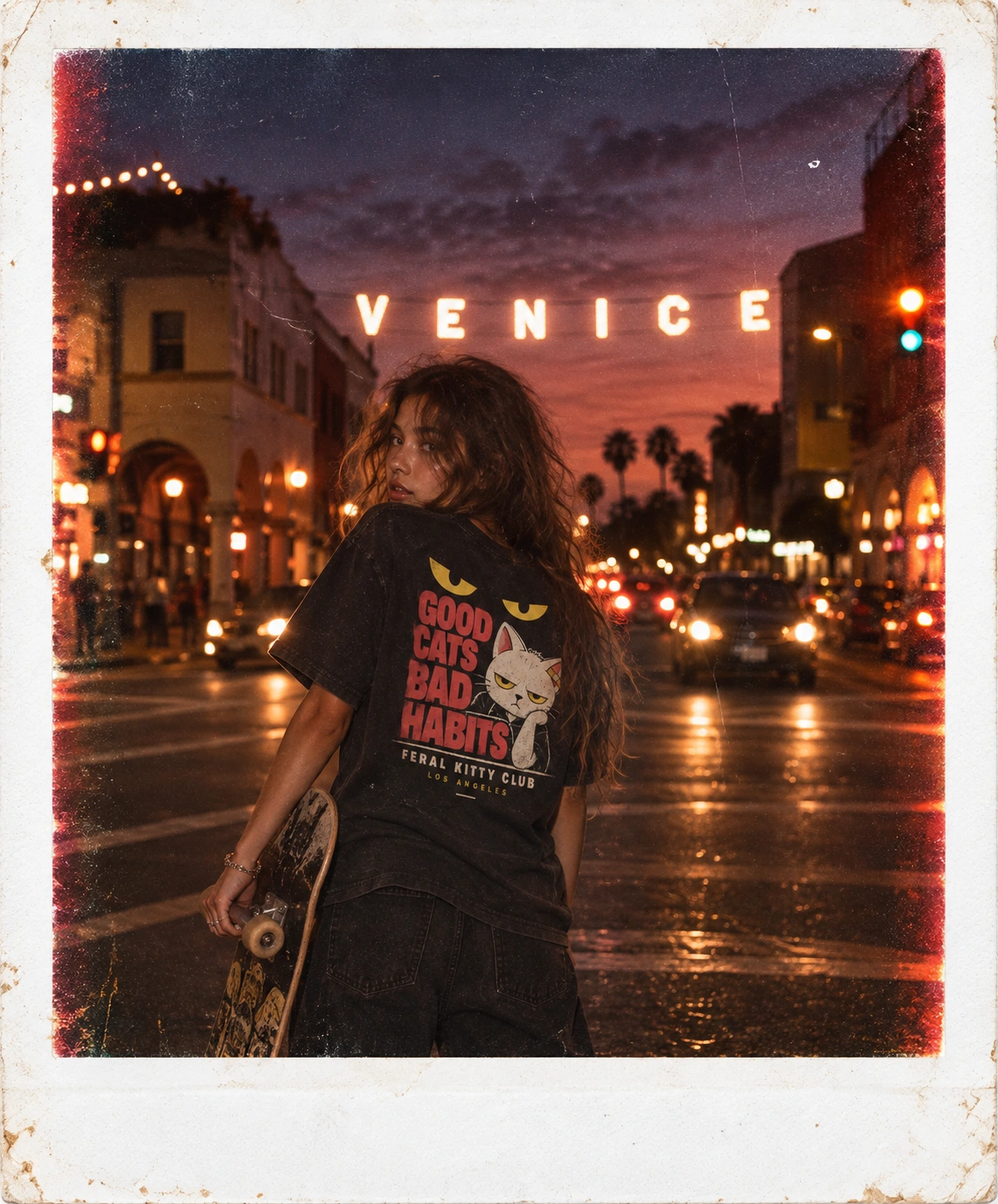 Feral Kitty Club campaign photograph in Venice