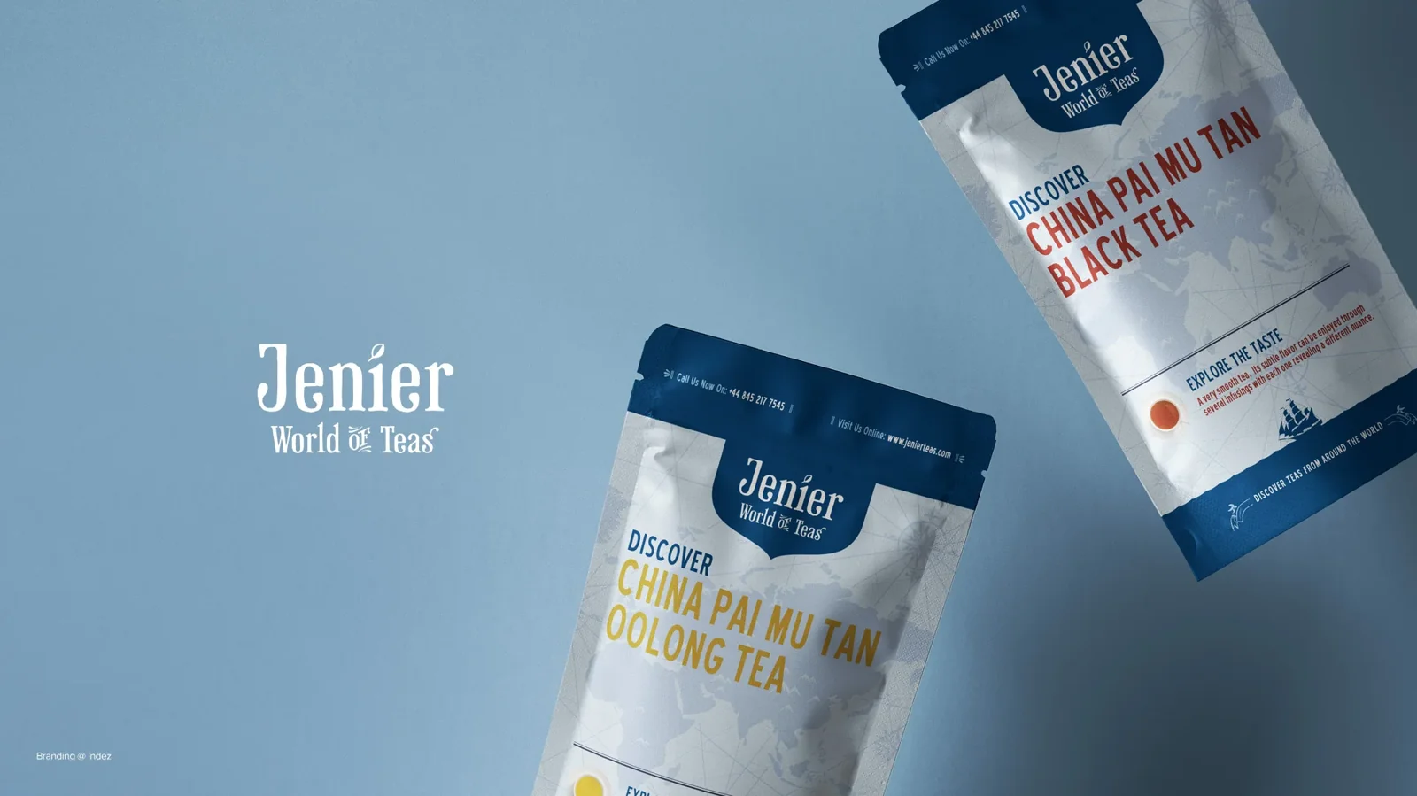 Jenier World of Teas brand and packaging