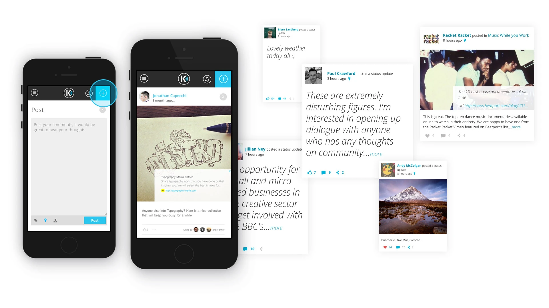 KILTR post creation and tailored social posts