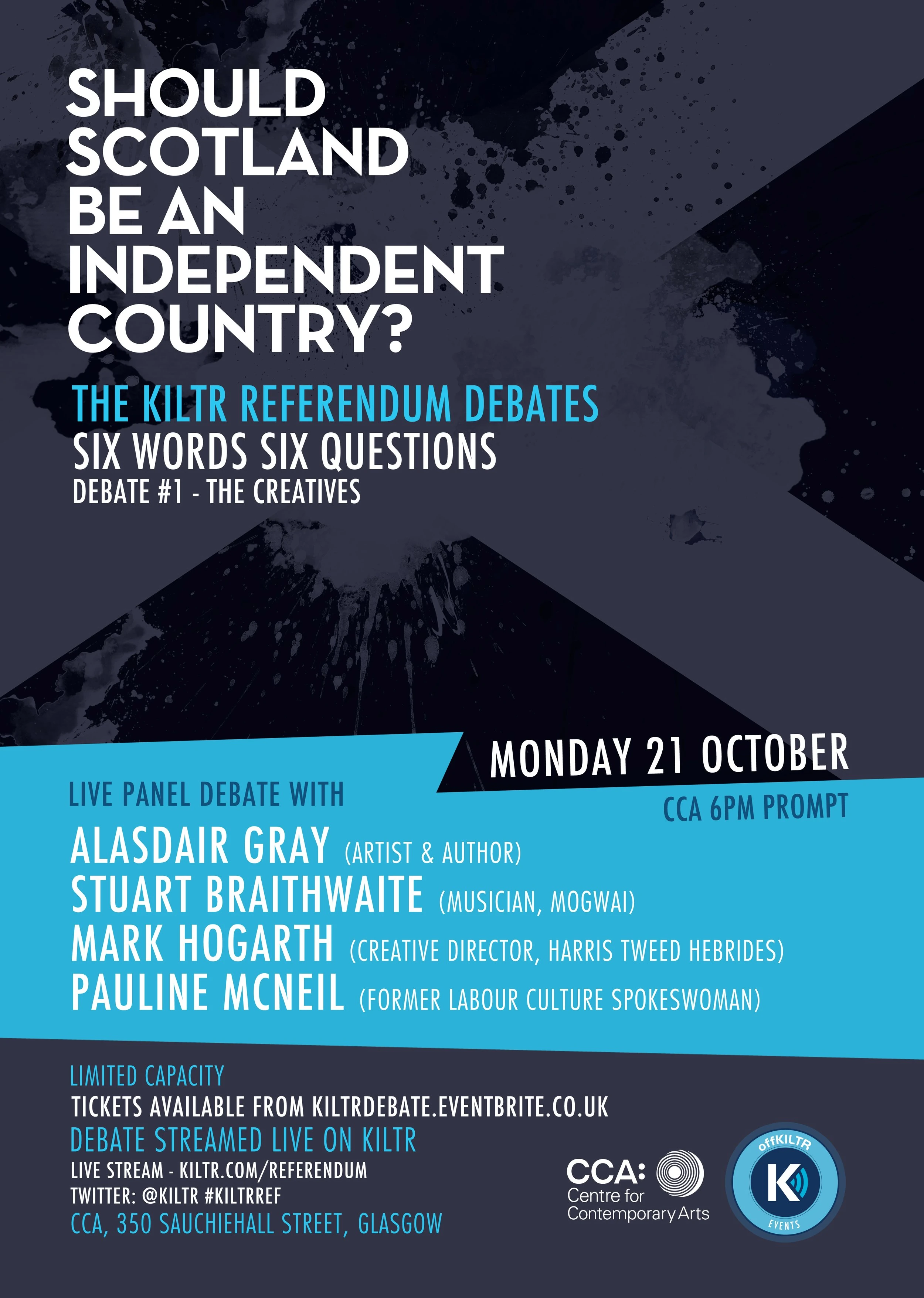 KILTR referendum debate poster