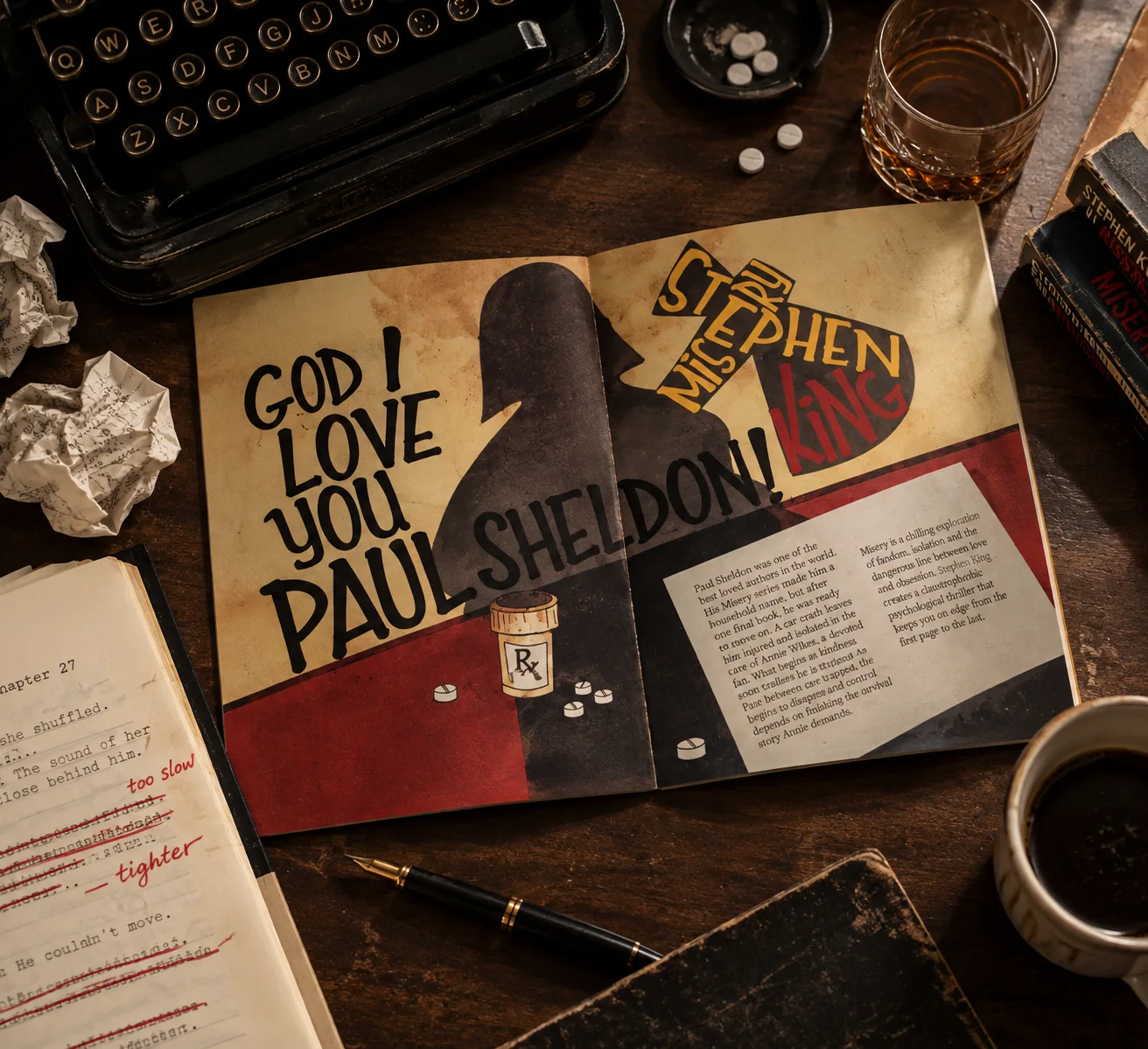 Misery editorial spread