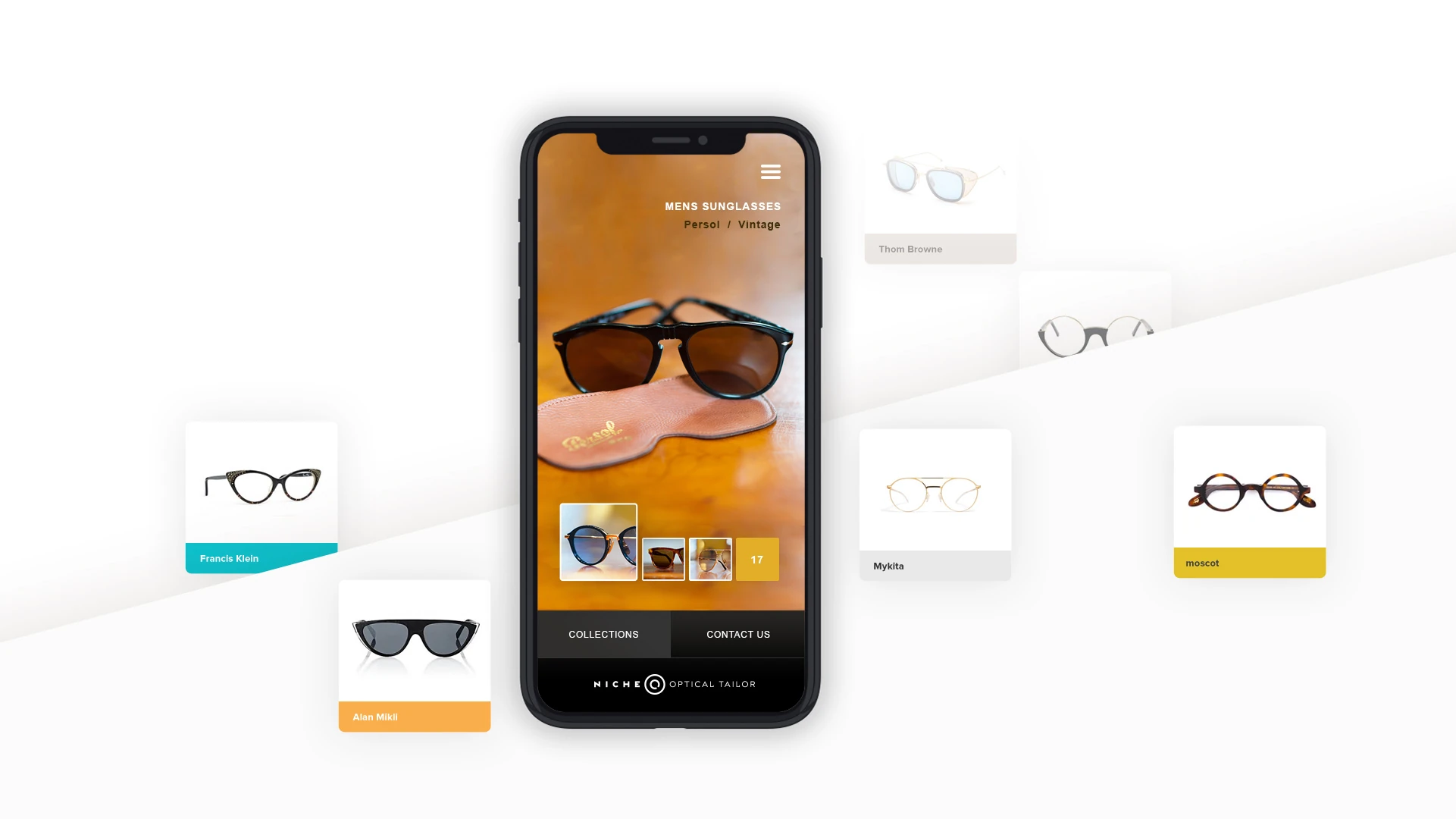 Niche Optical mobile website design