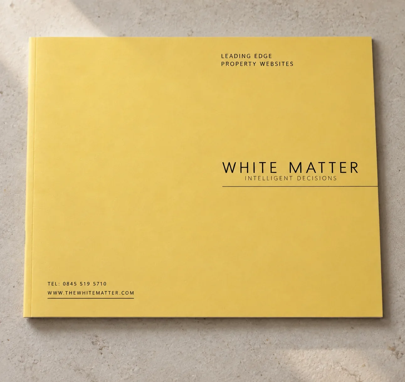 White Matter brochure cover